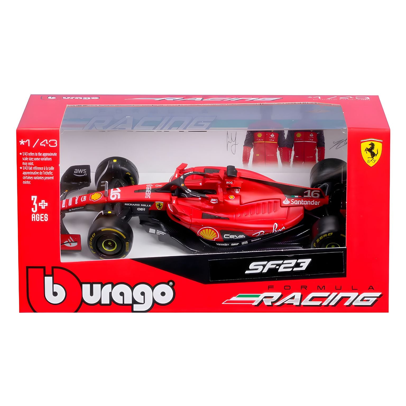 miniatura Ferrari Racing - 2023 16 (Charles Leclerc)