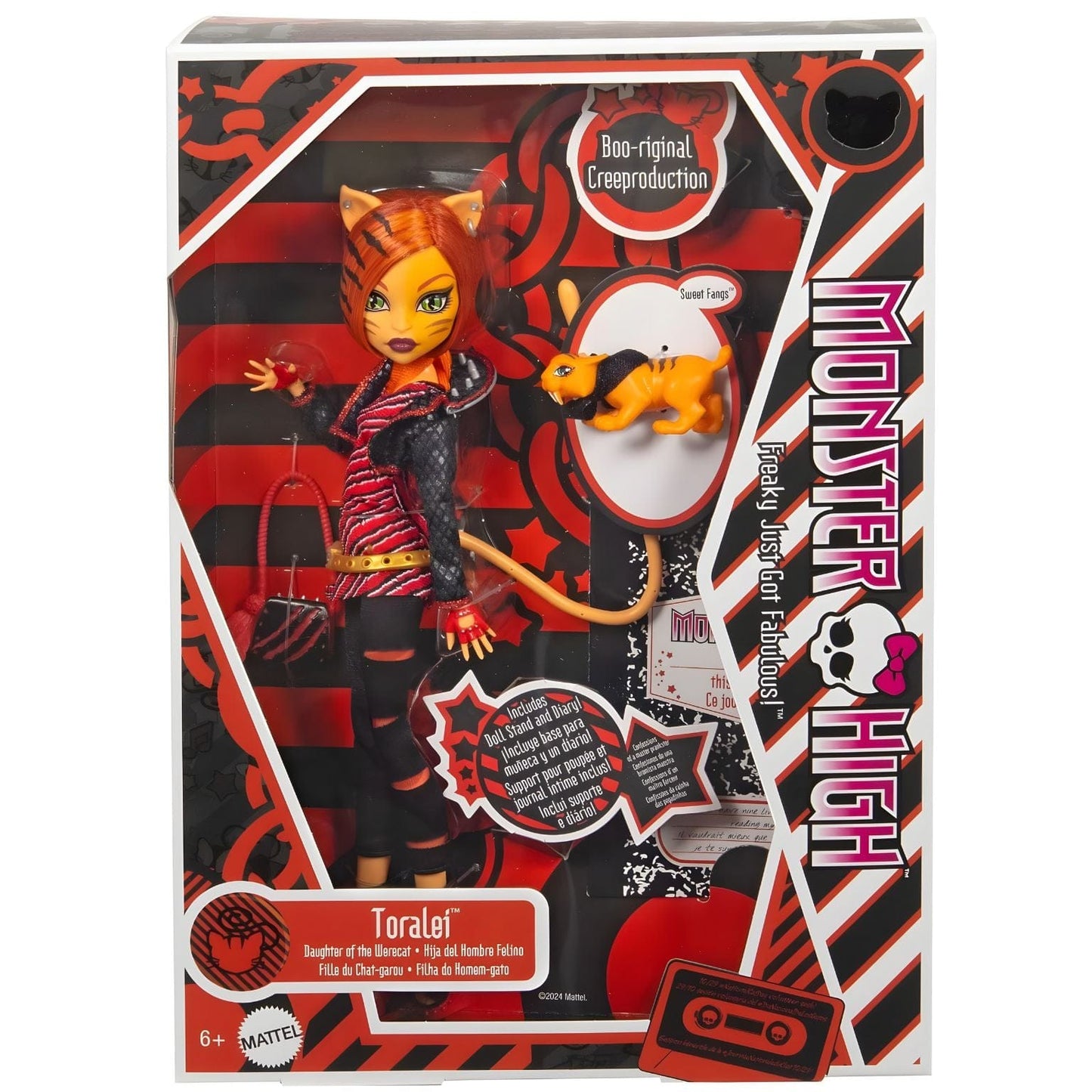 Apresentamos Monster High Boo-riginal Toralei com o SKU 232567125 recomendado para + 6 anos