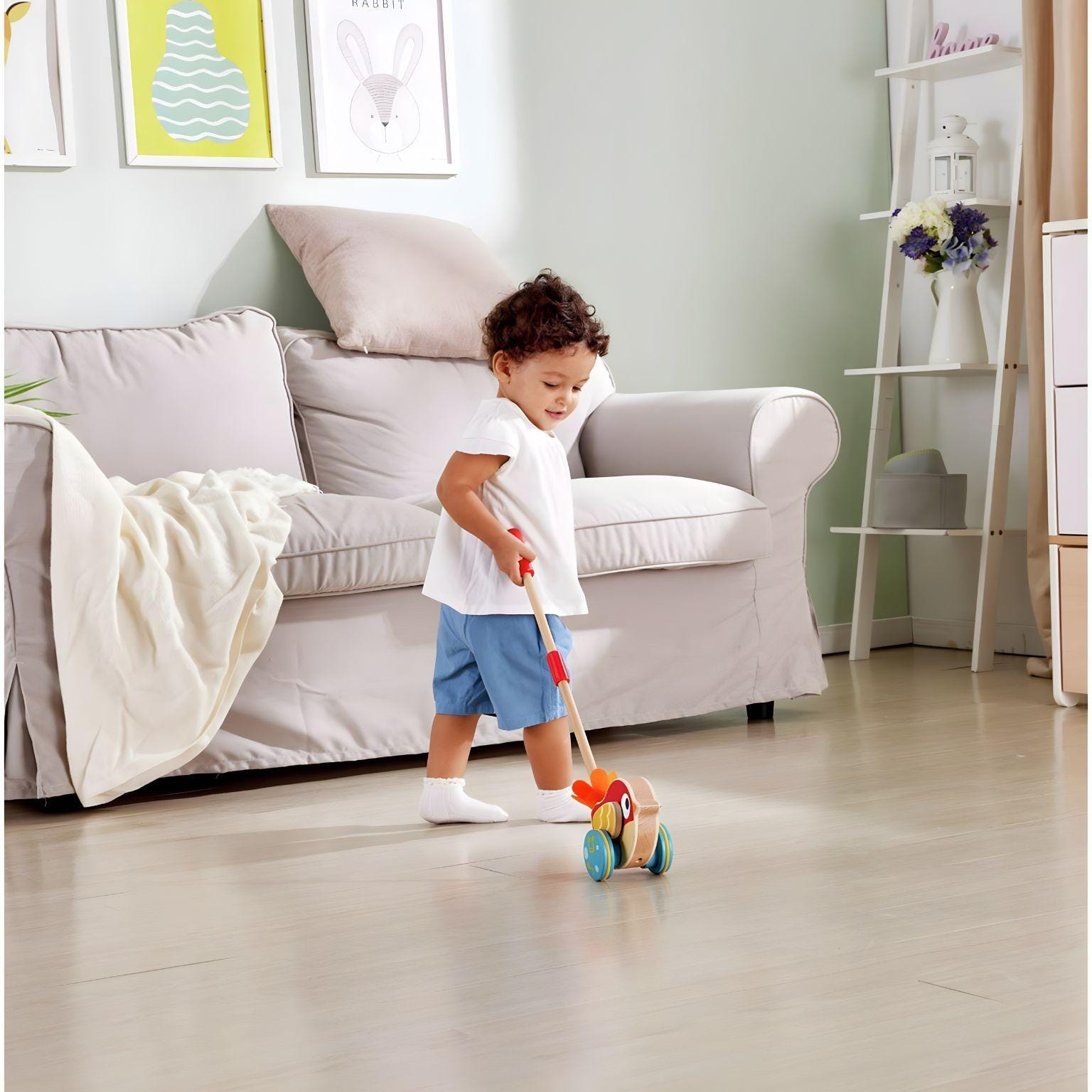 Apresentamos Passarinho de empurrar musical Lilly com o SKU 82035325 recomendado para + 12 meses