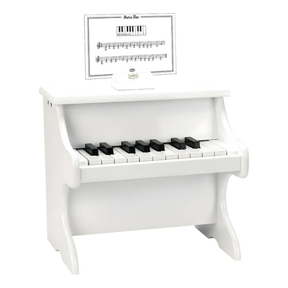 Introducing White Wooden Piano with SKU 26837425 recommended for ages 3+