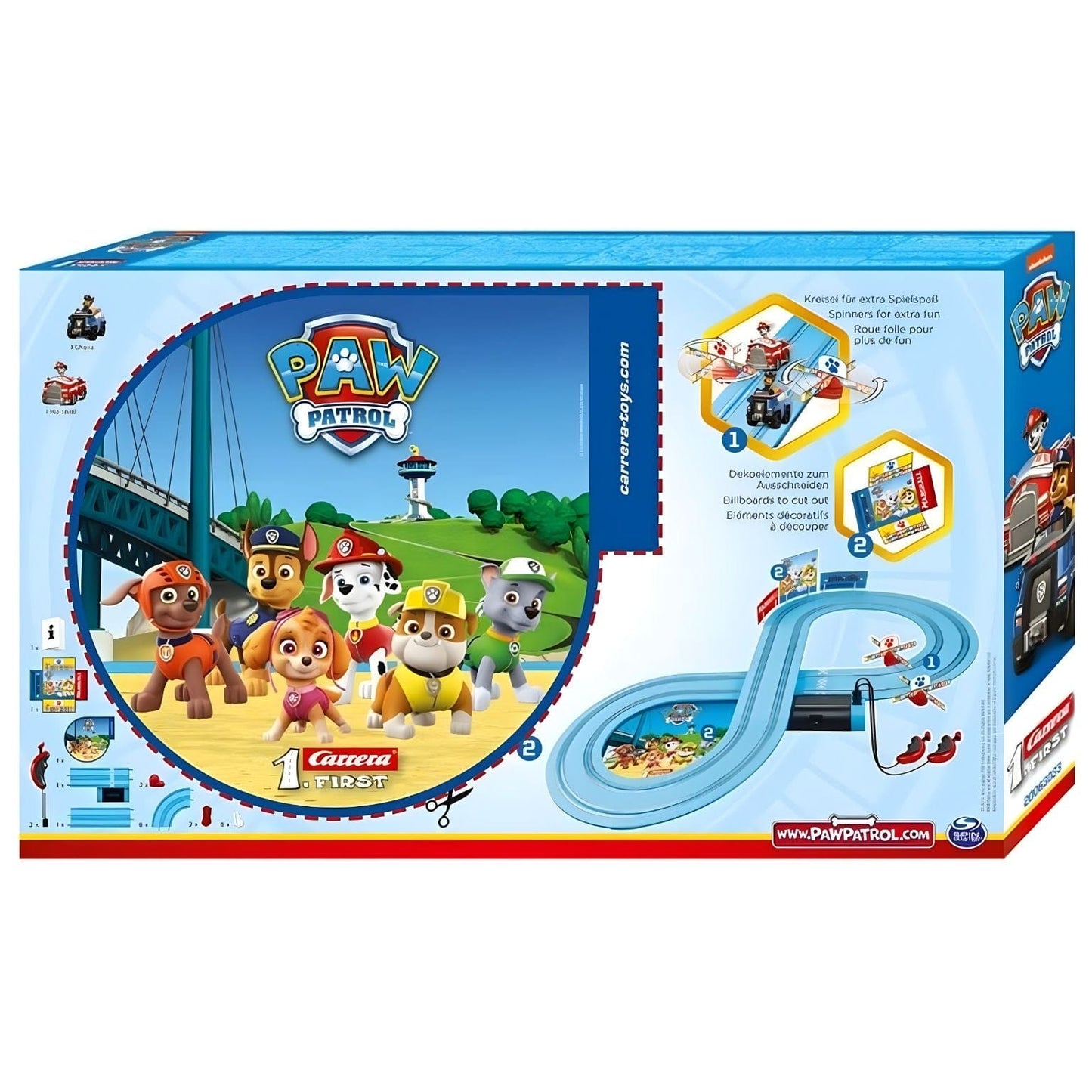 Apresentamos Pista de carros Patrulha Pata com o SKU 853033824 recomendado para + 3 anos