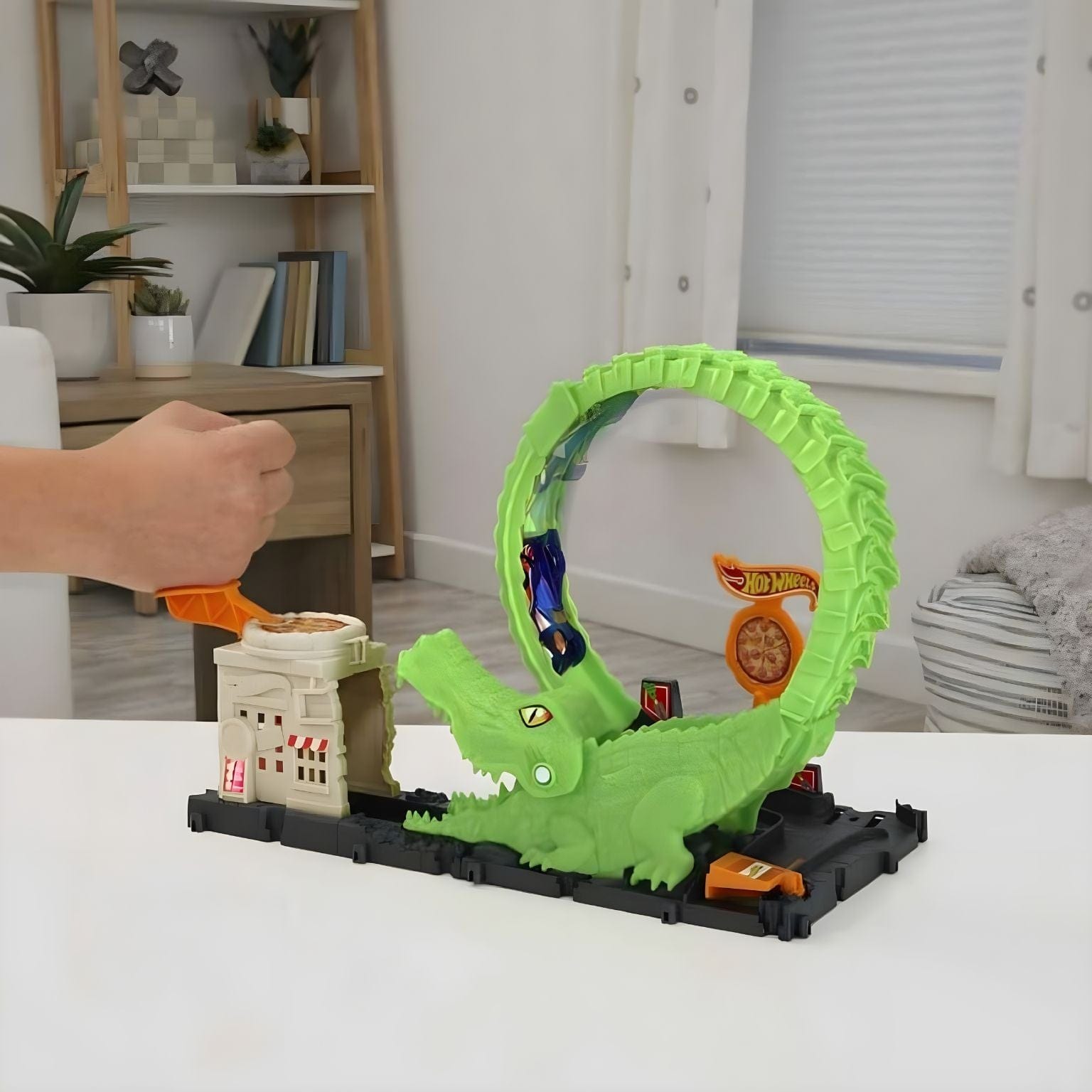 Apresentamos Hot Wheels - Looping de ataque do crocodilo com o SKU 771096324 recomendado para + 4 anos