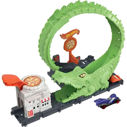 Introducing Hot Wheels - Crocodile Attack Loop with SKU 771096324 recommended for ages 4+