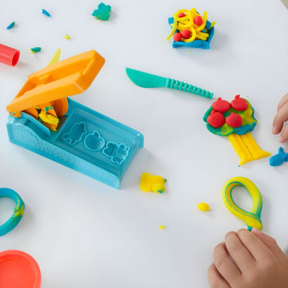 Creative play with Play-Doh Fun Factory Starter Set