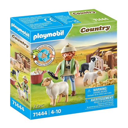 Introducing Playmobil Shepherd with a flock of sheep with SKU 657144425 recommended for ages 4+