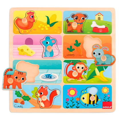 Introducing the Favourite Food Animals Puzzle with SKU 85304123, recommended for ages 2+