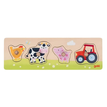Introducing Scroll Puzzle - On the Farm with SKU 45735525 recommended for ages 12 months+