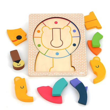 Introducing Wooden Puzzle - Lion with SKU 26741125 recommended for ages 12 months+