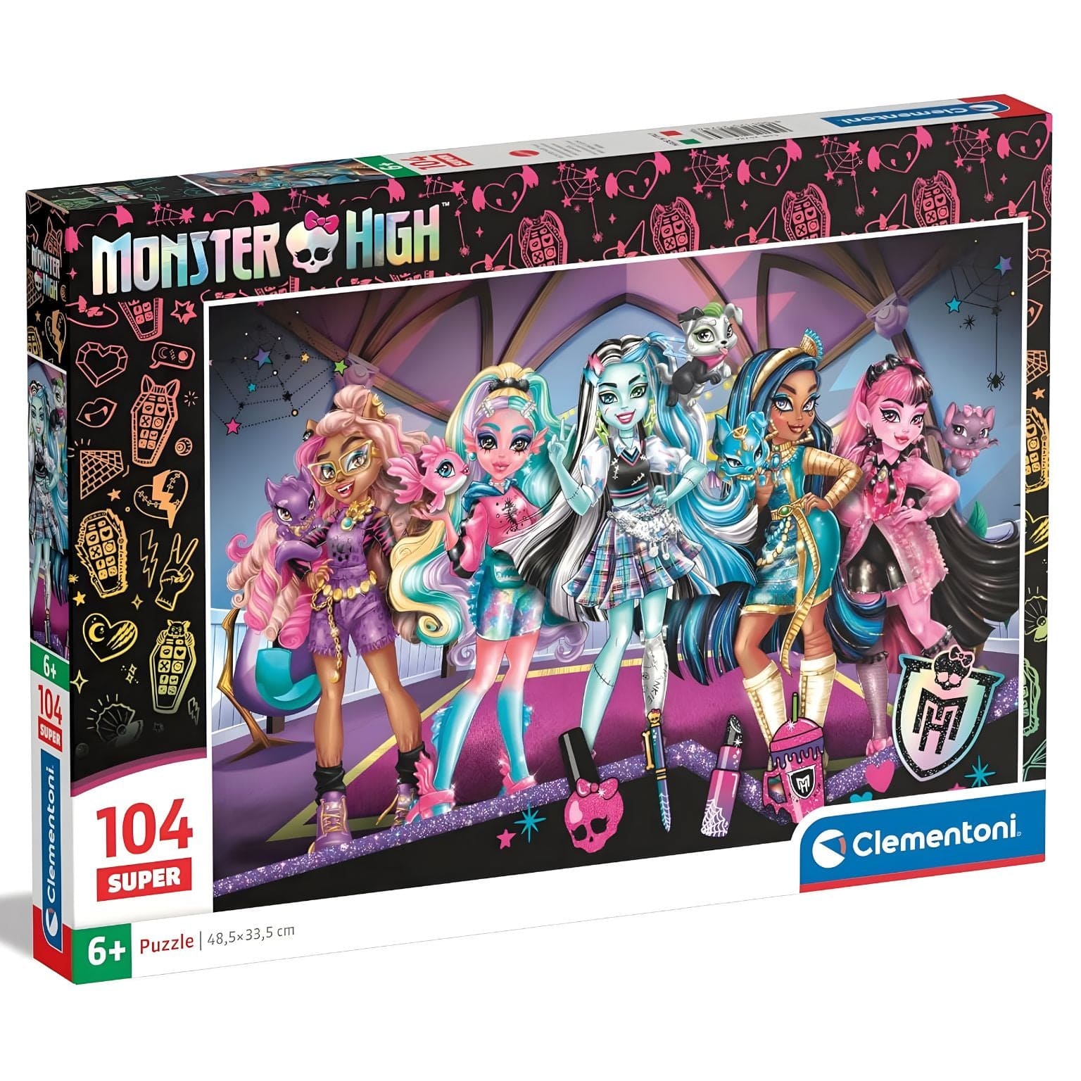 Apresentamos Puzzle Monster High 104 pcs com o SKU 772578424 recomendado para + 6 anos