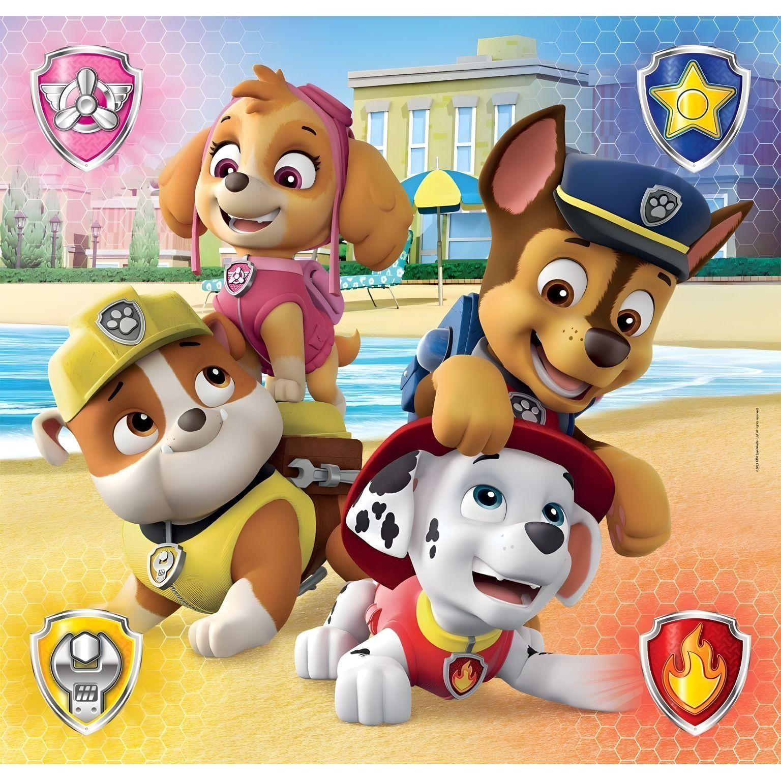 Apresentamos Puzzle Patrulha Pata 3 x 48 pçs com o SKU 852530125 recomendado para + 5 anos