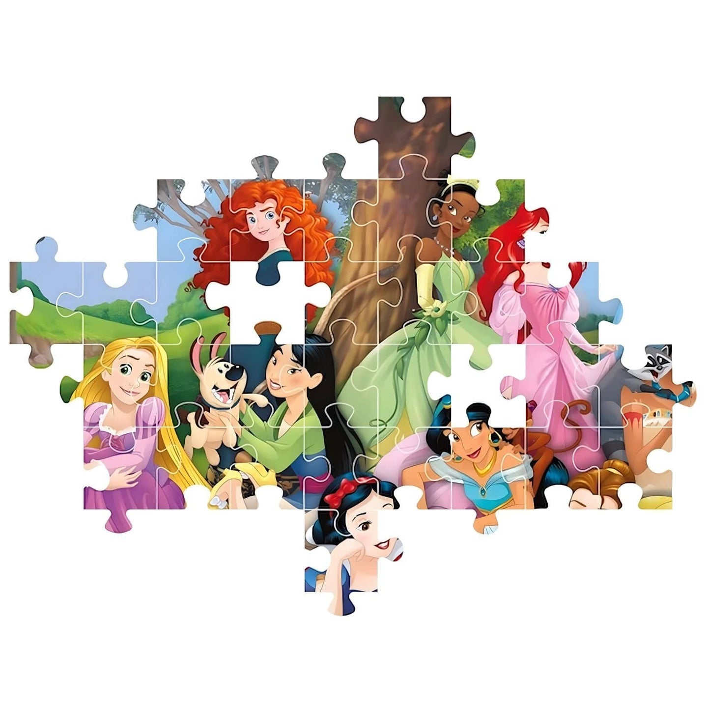 Apresentamos Puzzle Princesas Disney 104 pçs com o SKU 852574325 recomendado para + 6 anos