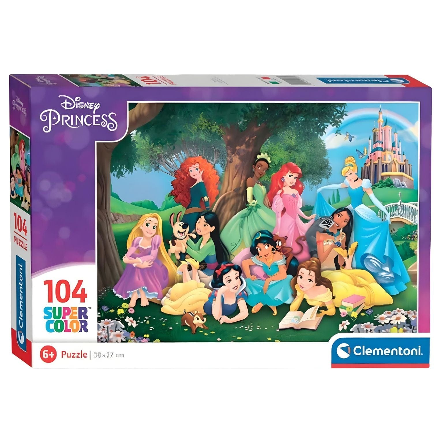 Apresentamos Puzzle Princesas Disney 104 pçs com o SKU 852574325 recomendado para + 6 anos