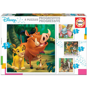 Puzzle Progressivo Animais Disney - Brincatoys