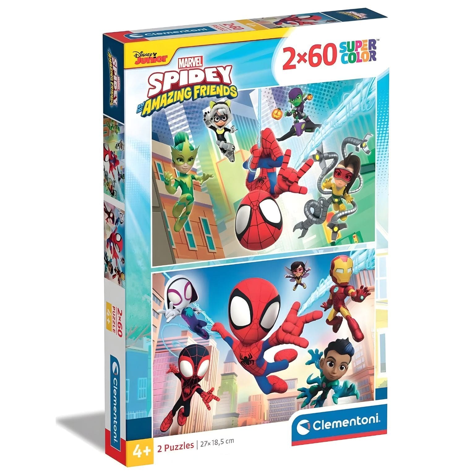 Apresentamos Puzzle Spidey Amazing Friends 2 x 60 com o SKU 852162525 recomendado para + 4 anos