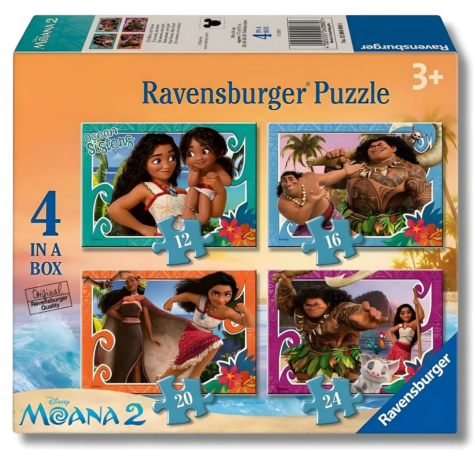 Apresentamos Puzzle Vaiana 12-16-20-24 com o SKU 770412525 recomendado para + 3 anos
