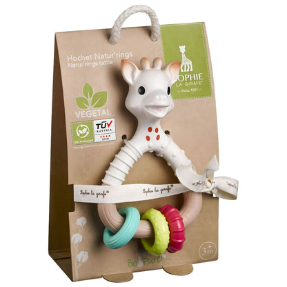 Introducing Sopure Natur'rings Sophie la Girafe Rattle with SKU 102013224 recommended for ages 3 months+