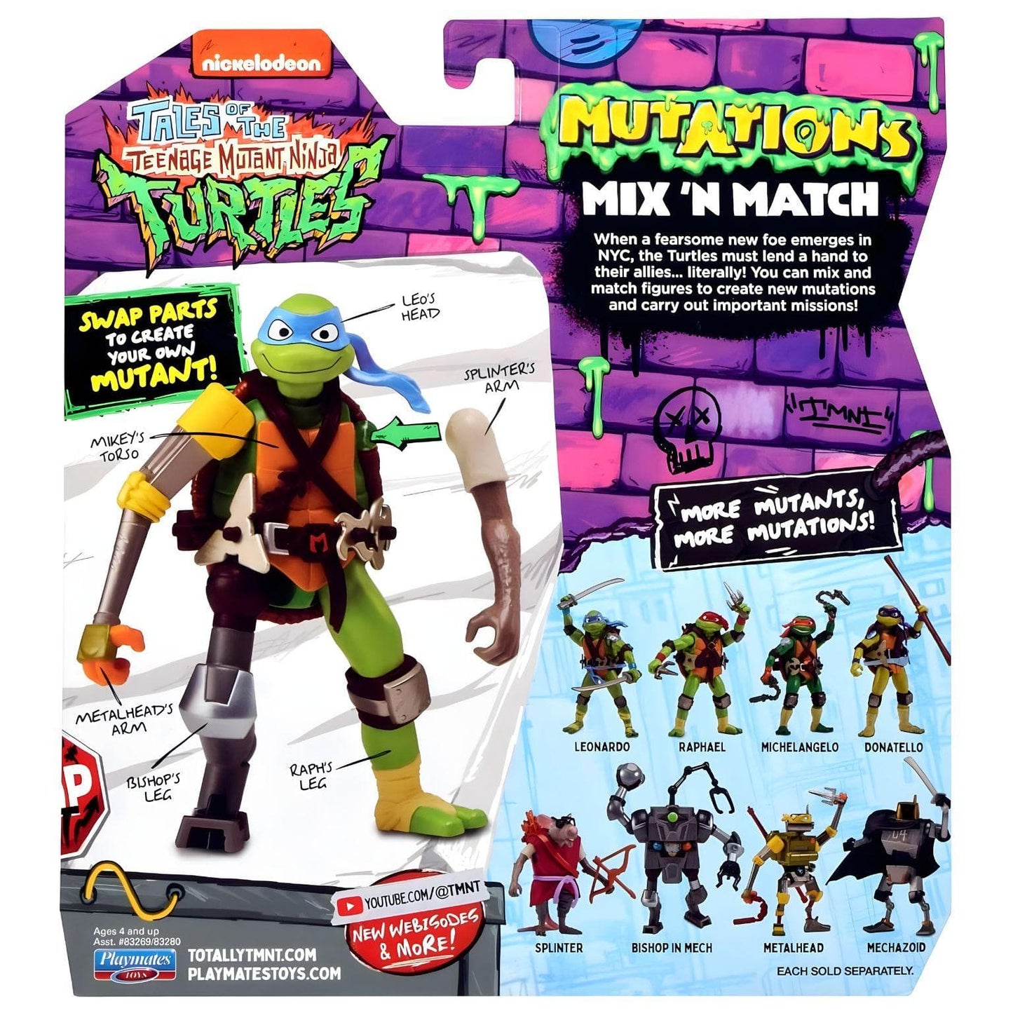 Apresentamos Tartarugas Ninja Mix n Match - Donatello com o SKU 234017325 recomendado para + 4 anos
