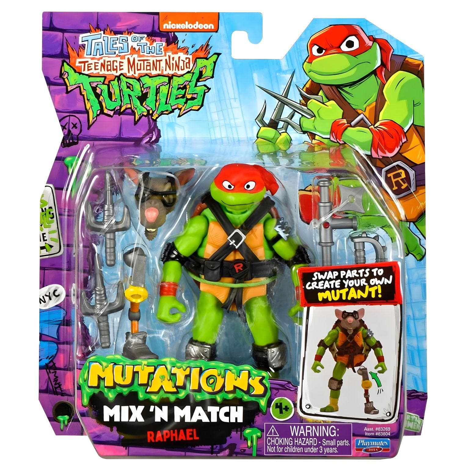 Apresentamos Tartarugas Ninja Mix n Match - Raphael com o SKU 234017525 recomendado para + 4 anos