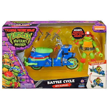 Introducing Teenage Mutant Ninja Turtles Battle Cycle with SKU 238343225 recommended for ages 4+