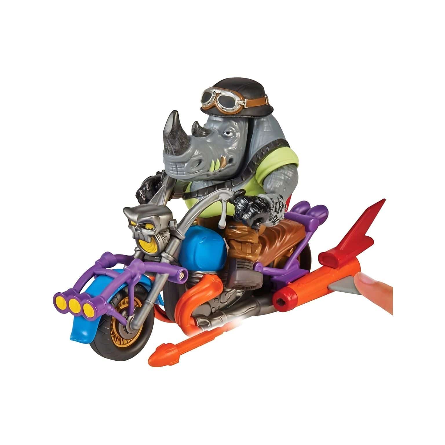 Apresentamos Tartarugas Ninja - Rocksteady com Chopper Cycle com o SKU 233955925 recomendado para + 4 anos