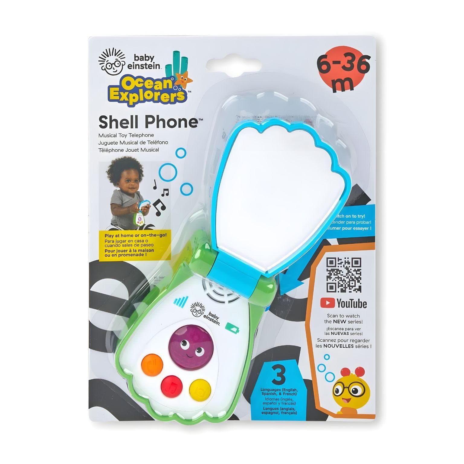 Apresentamos Telefone Musical Baby Einstein com o SKU 951314625 recomendado para + 6 meses