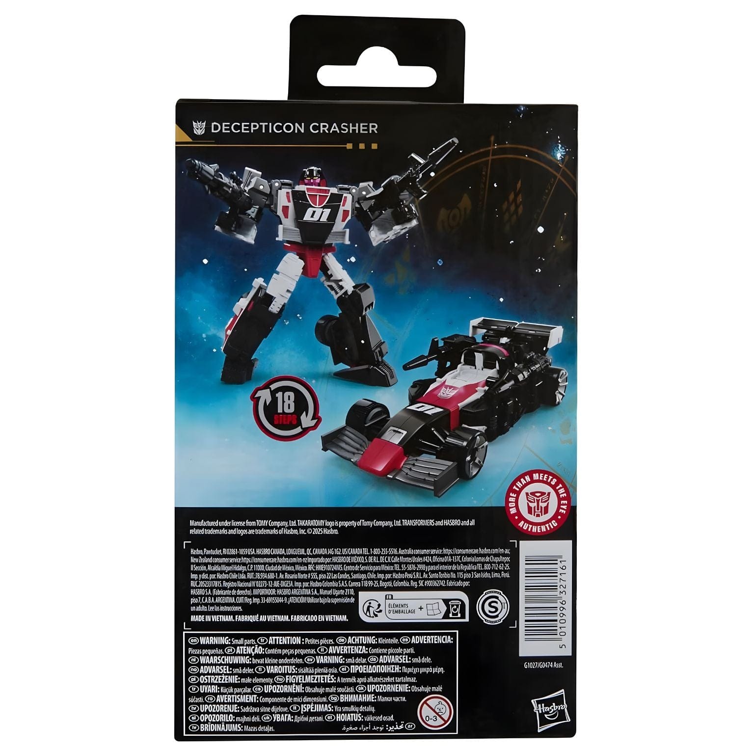 Apresentamos Transformers Age of The Primes - Decepticon Crasher com o SKU 861027525 recomendado para + 8 anos