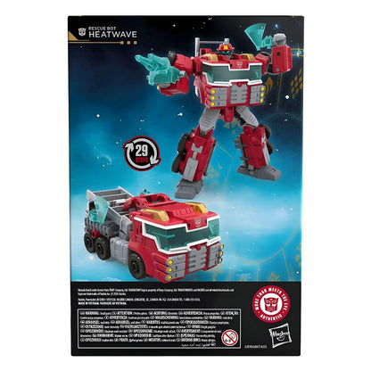 Introducing Transformers Age of the Primes - Rescue Bot Heatwave with SKU 86101825 recommended for ages 8+
