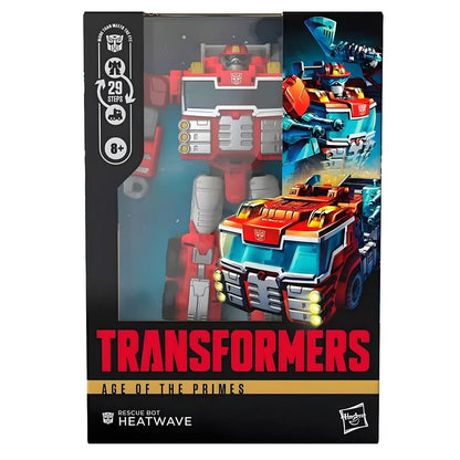 Introducing Transformers Age of the Primes - Rescue Bot Heatwave with SKU 86101825 recommended for ages 8+