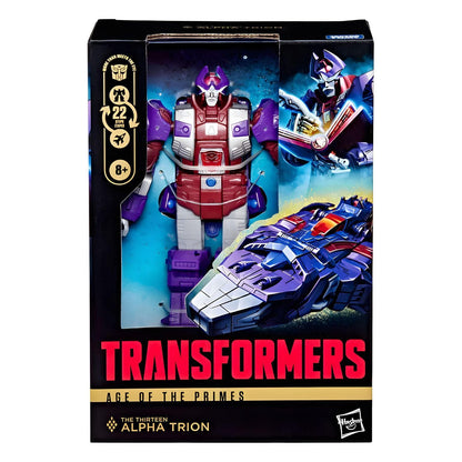 Introducing Transformers Age of the Primes - The Thirteen Alpha Trion with SKU 861020525, recommended for ages 8+