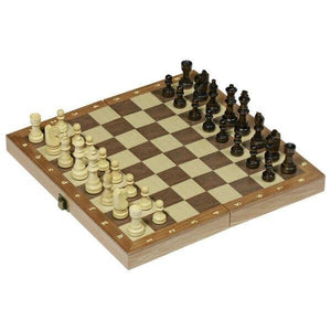 Jogo Xadrez em caixa de madeira - Brincatoys