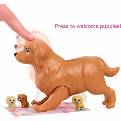 Introducing Barbie and the Newborn Puppies with SKU 770124424 recommended for ages + 3 years