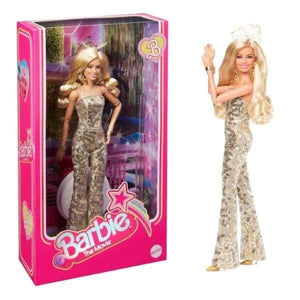 Barbie The Movie - Barbie em Macacão Disco Dourado - Brincatoys