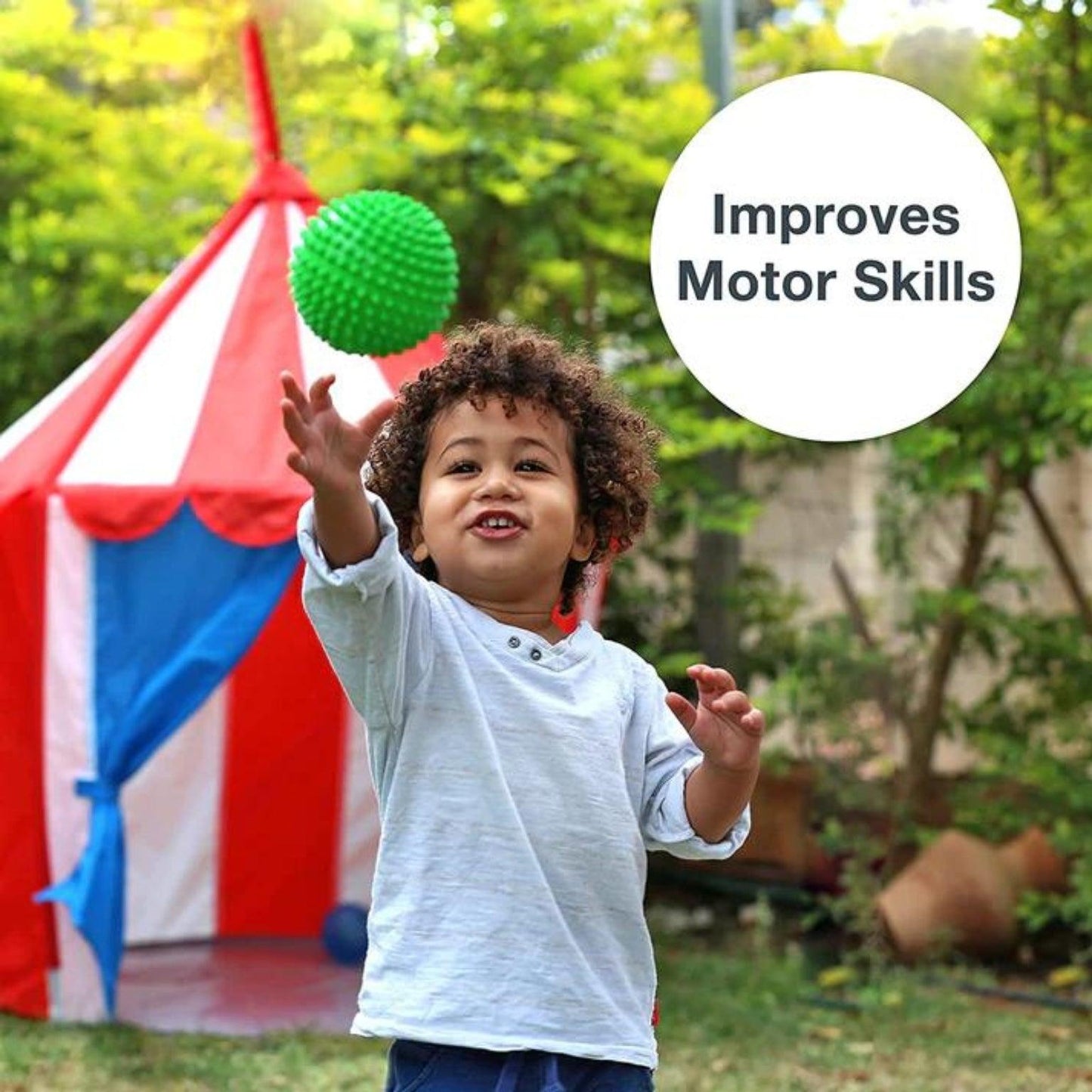 Apresentamos Conjunto Bolas Sensoriais com o SKU 580517424 recomendado para + 6 meses