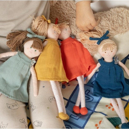 We present Cloth Doll with Orange Dress with SKU 790186722 recommended for + 0 months