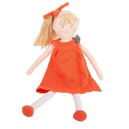 We present Cloth Doll with Orange Dress with SKU 790186722 recommended for + 0 months