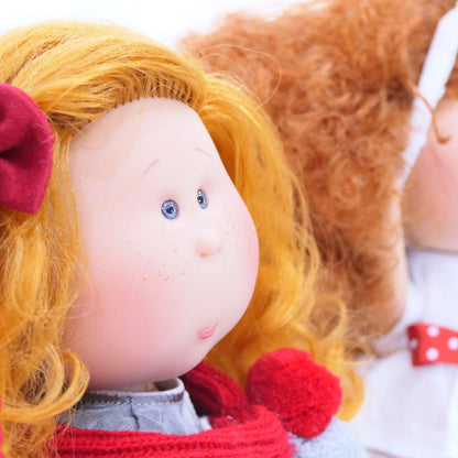 We present Mia Doll with Red Bow with SKU 36305221 recommended for + 3 years