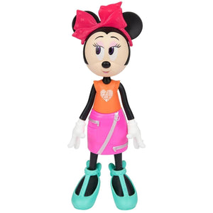 Boneca Minnie com saia cor-de-rosa - Brincatoys