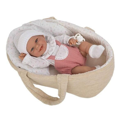 Introducing Rosa Doll with Moses Basket with SKU 850740423 recommended for ages 3+