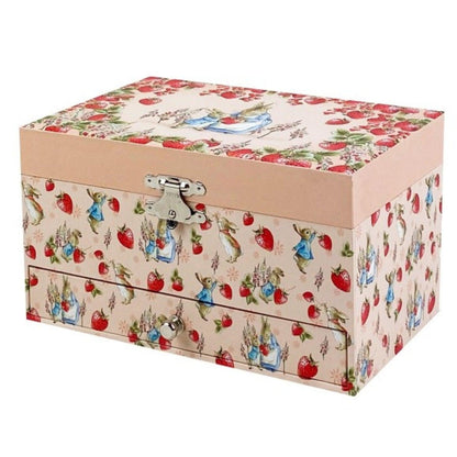 Introducing Music Box with Drawer - Peter Rabbit Strawberries with SKU 796086123 recommended for ages + 3 years