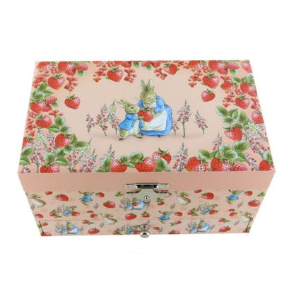 Introducing Music Box with Drawer - Peter Rabbit Strawberries with SKU 796086123 recommended for ages + 3 years