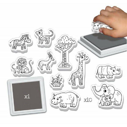 Introducing Savannah Animal Stamps with SKU 711300623, recommended for ages +3
