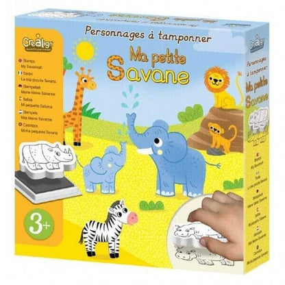 Introducing Savannah Animal Stamps with SKU 711300623, recommended for ages +3