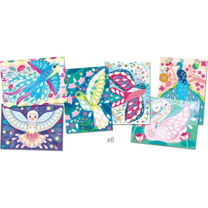 Introducing Shimmering Birds Cards with SKU 711372322, recommended for ages +5