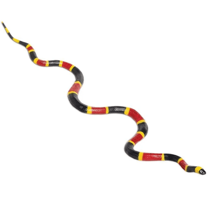 Introducing Rubber figure - Coral Snake with SKU 435742923 recommended for ages 3+