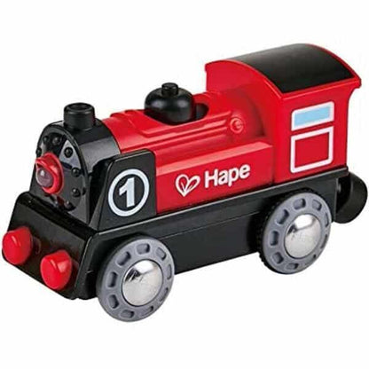 Introducing the Red Battery-Operated Train with SKU 82370323, recommended for ages 3+