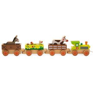 Comboio de madeira -Quinta- - Brincatoys