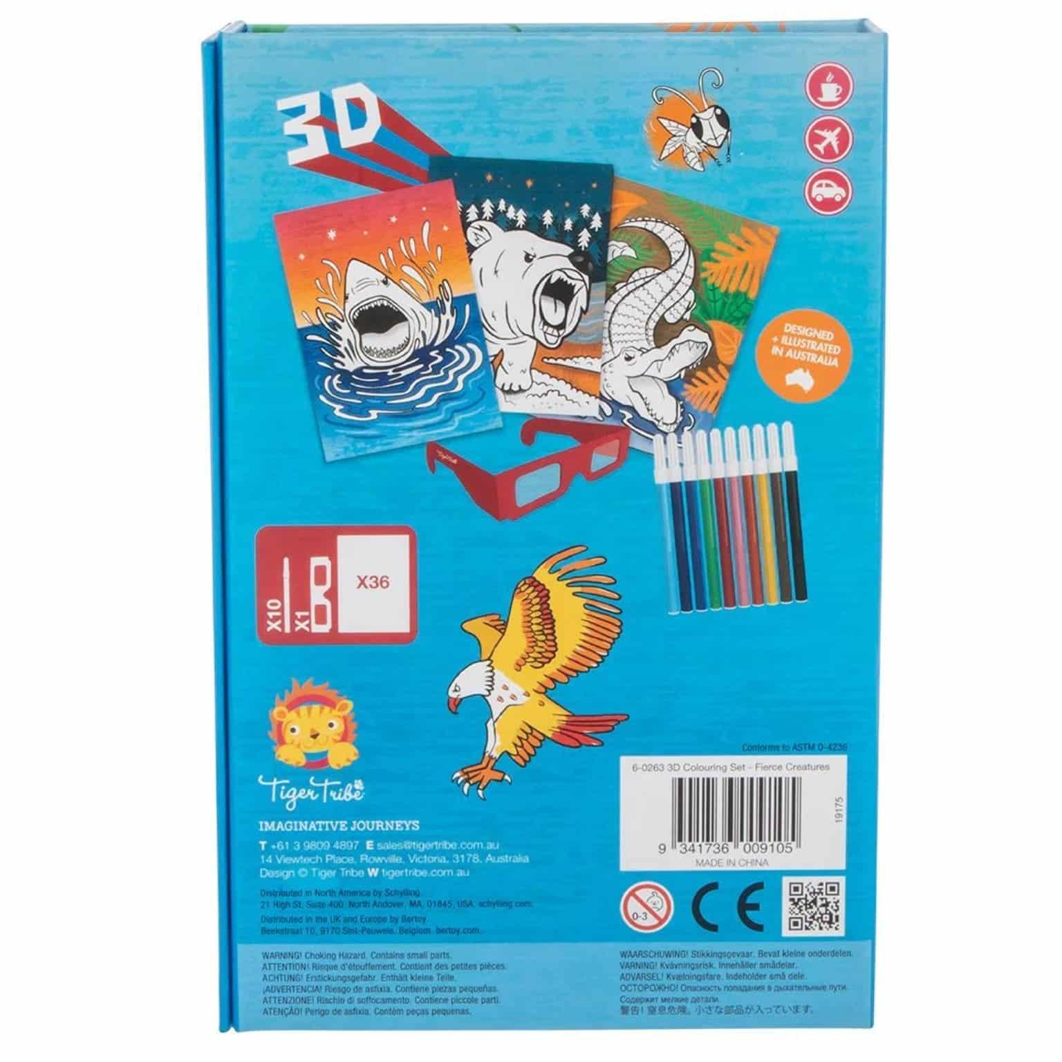 Apresentamos Conjunto colorir 3D - Criaturas Ferozes com o SKU 836026323 recomendado para + 5 anos
