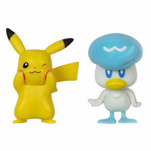Conjunto de Batalha Pokémon - Pikachu e Quaxly - Brincatoys