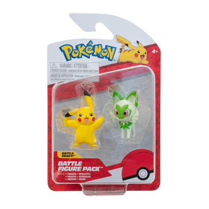 Conjunto de Batalha Pokémon - Pikachu e Sprigatito - Brincatoys
