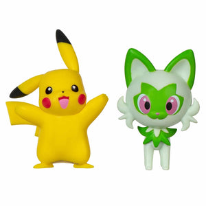 Conjunto de Batalha Pokémon - Pikachu e Sprigatito - Brincatoys